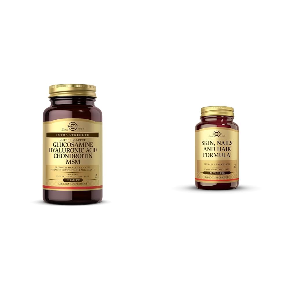 Glucosamine Hyaluronic Acid Chondroitin MSM, 120 Tablets & Skin, Nails & Hair, 120 Tablets D81433