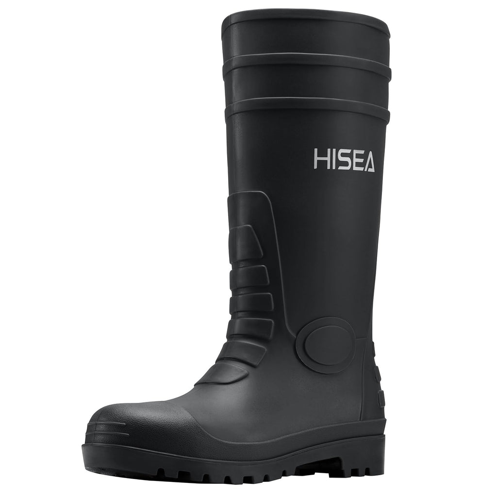 Men's Steel-Toe Waterproof Rubber Rain Boots N89601