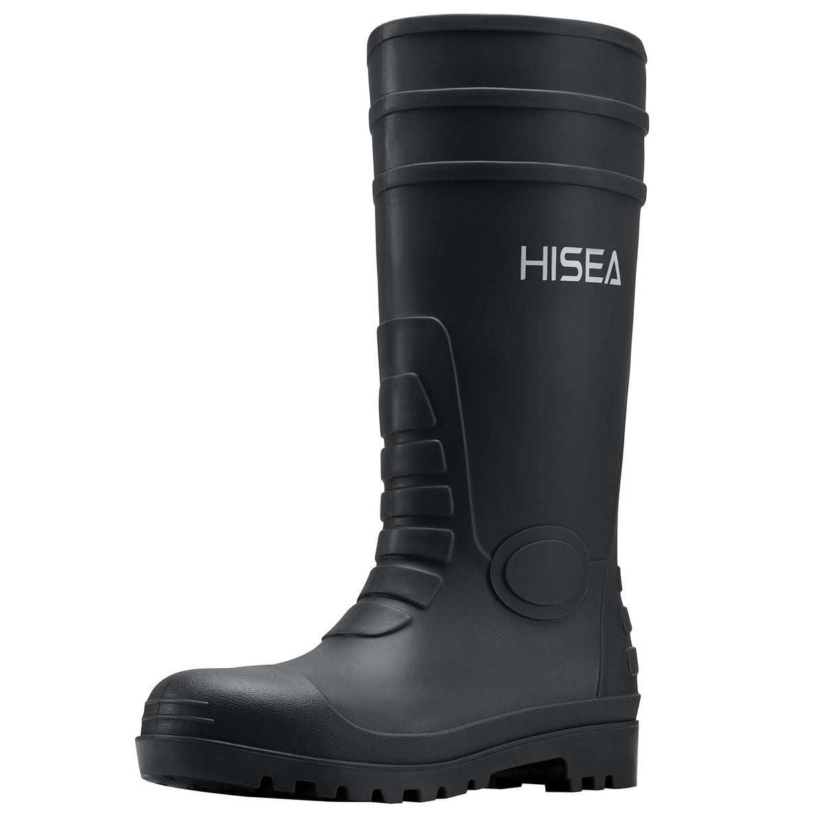 Men's Steel-Toe Waterproof Rubber Rain Boots N89601