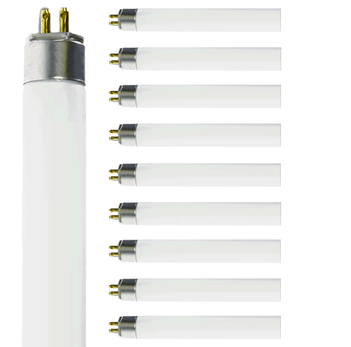 14W 3000K T5 Fluorescent Bulb 24 Inch G5 Bipin Base Pack of 10 Q98610