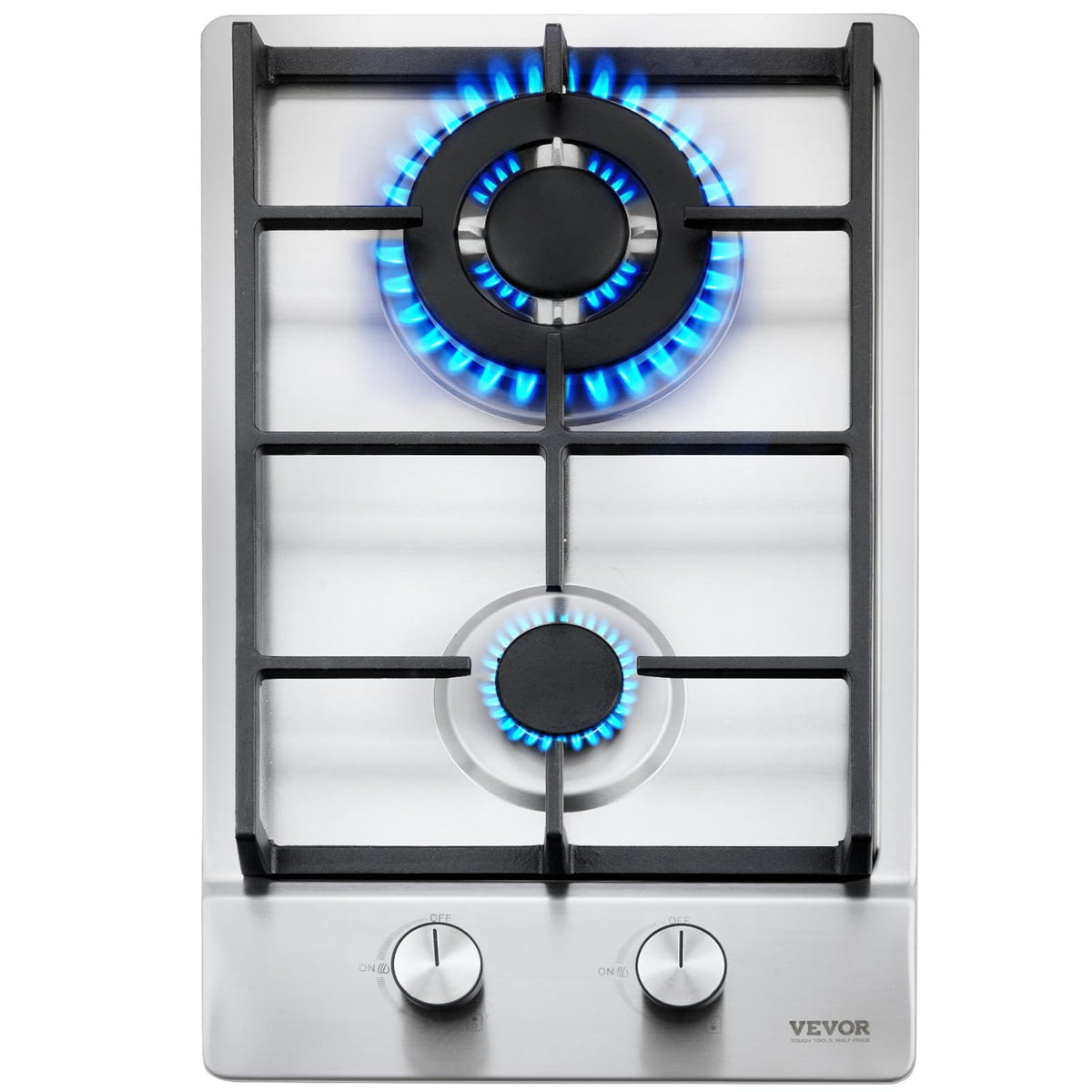 12 inch 2 Burners Stainless Steel Gas Cooktop V8754