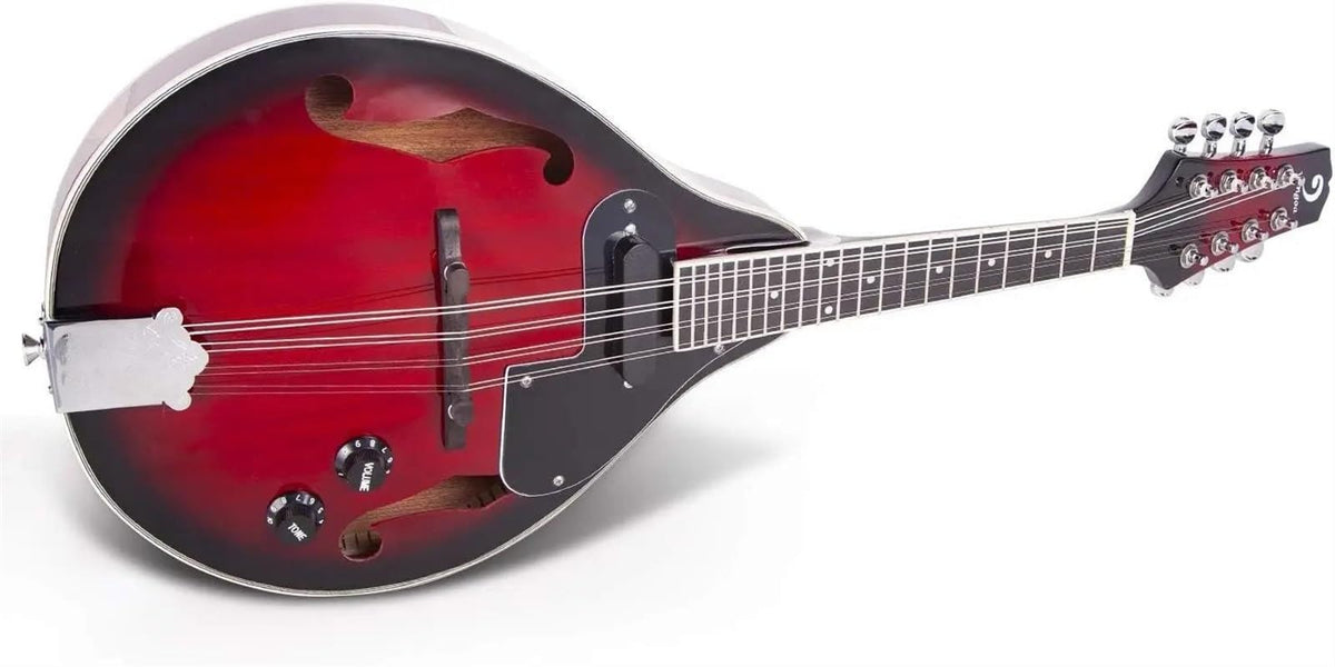 Red Sunburst Mahogany Wood Acoustic Electric Mandolin W6391