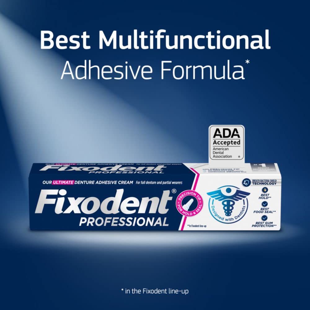 Denture Adhesive Cream 1.8 oz 4 Pack T71781