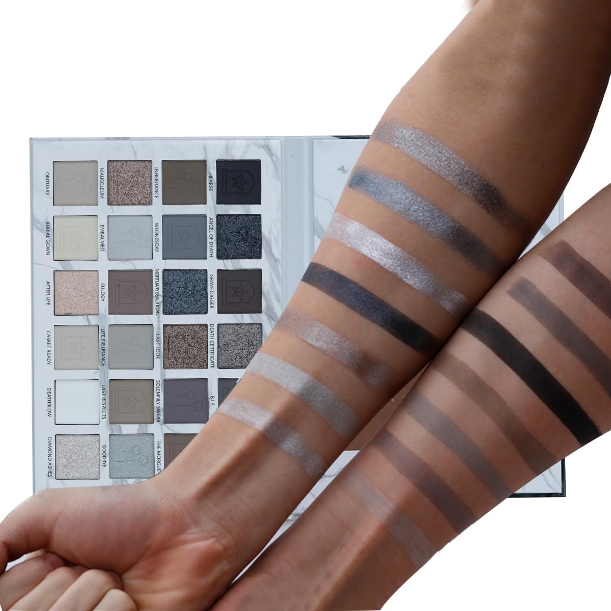 Black Grey Smokey Eyeshadow Palette T6461