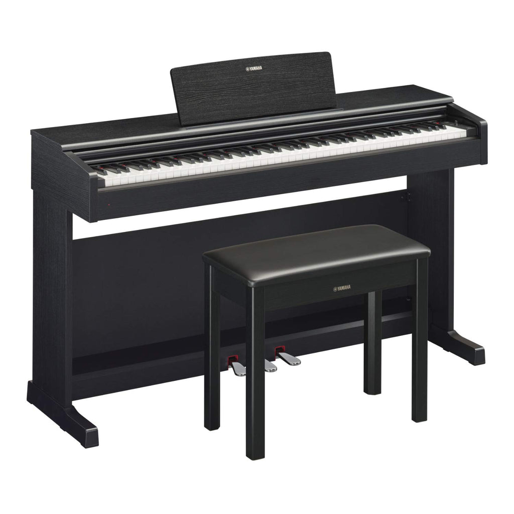 Black Digital Console Piano with Bench G6649