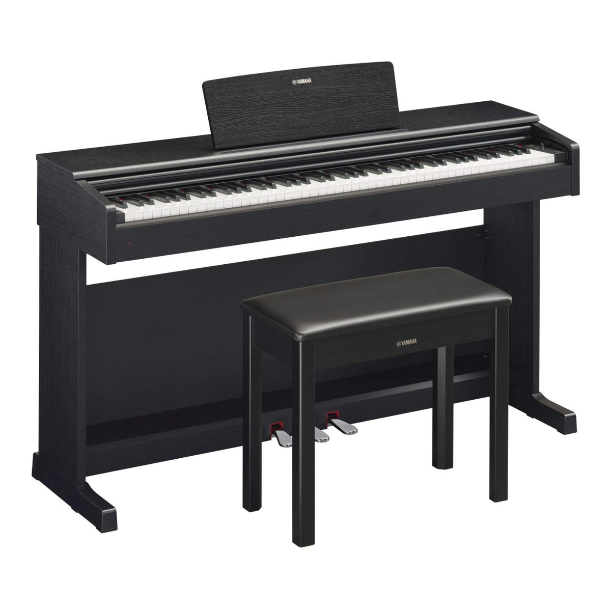 Black Digital Console Piano with Bench G6649