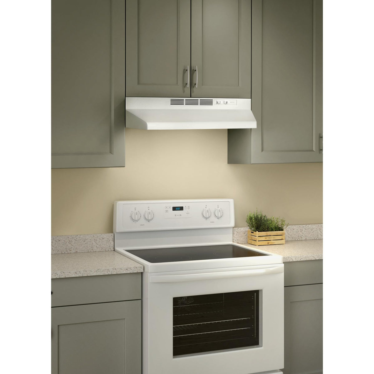 Ductless Range Hood with Lights, 30-Inch, White V520638