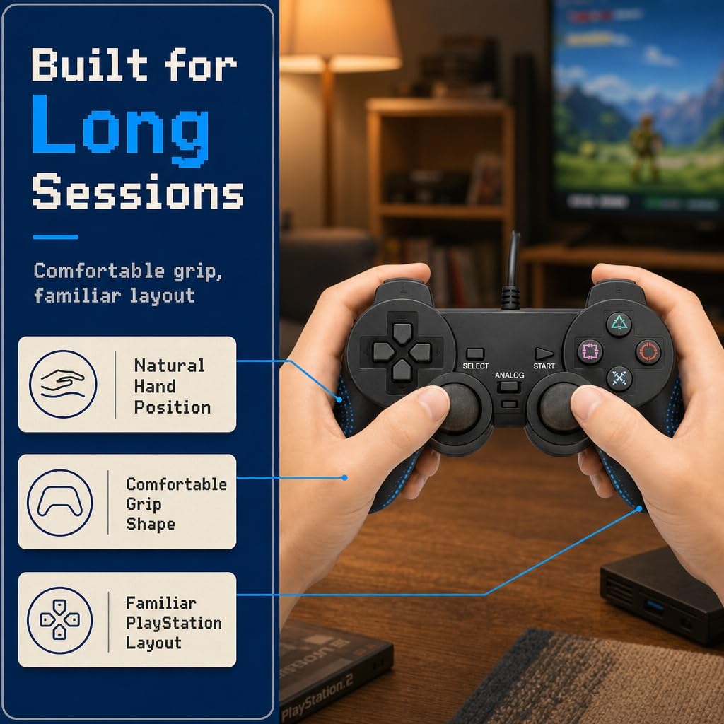 Wired PS2 Controller 2 Pack A91413