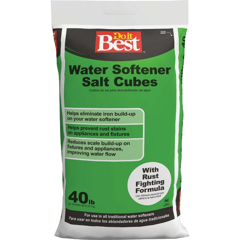 40 Lb. Water Softener Salt Cubes with Rust Remover B5047