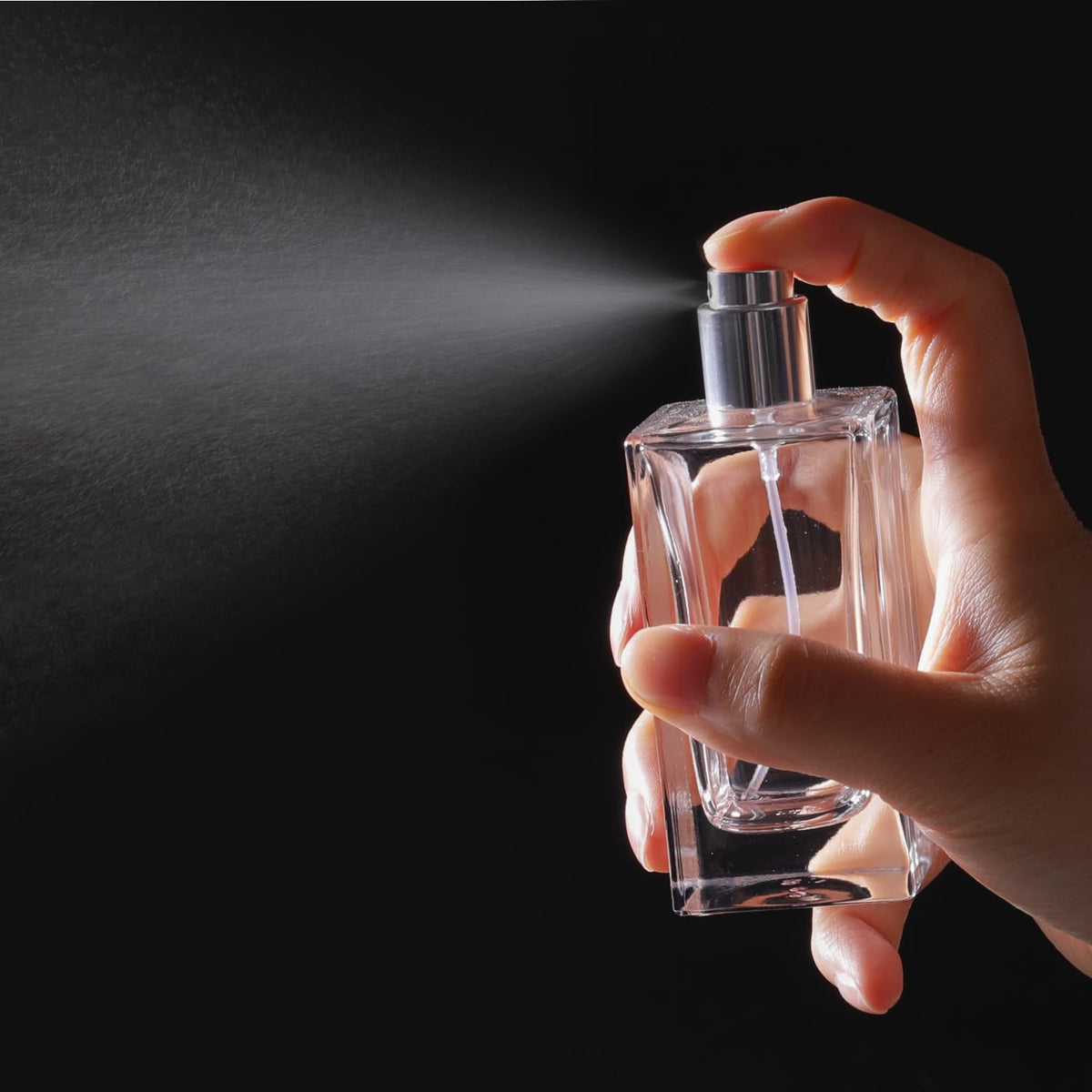 2 Pack 50ml Glass Spray Perfume Bottle Atomizer W1483