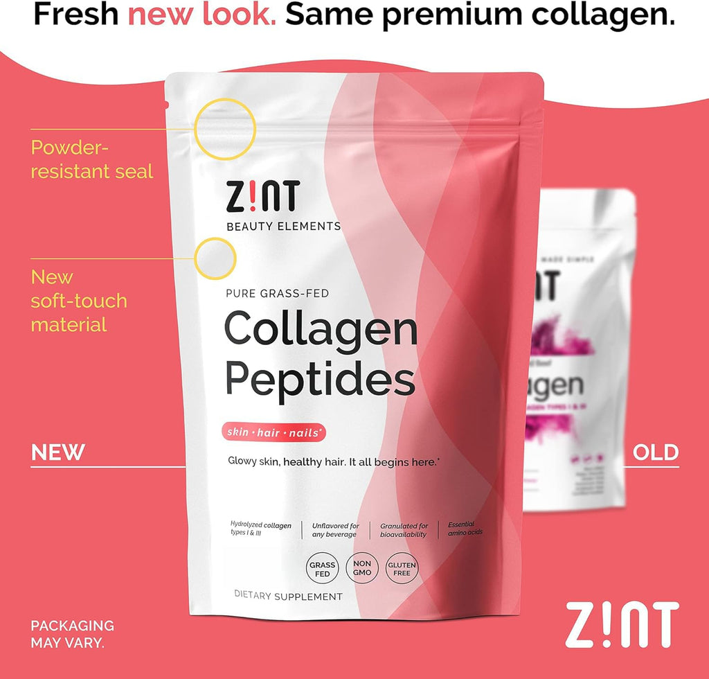 Collagen Peptides Powder 32 oz Grass-Fed Hydrolyzed Type I & III Unflavored C792968