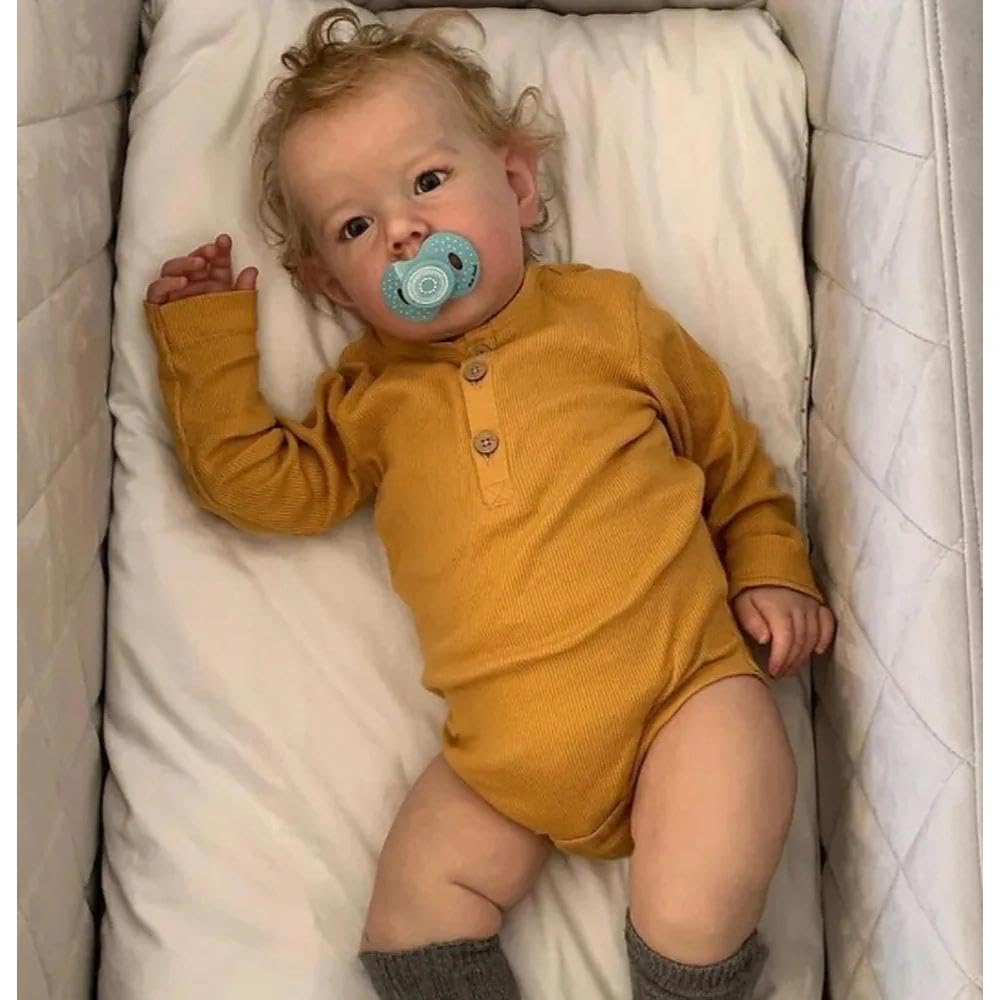 20 inch Vinyl Reborn Baby Doll with Hair Z204