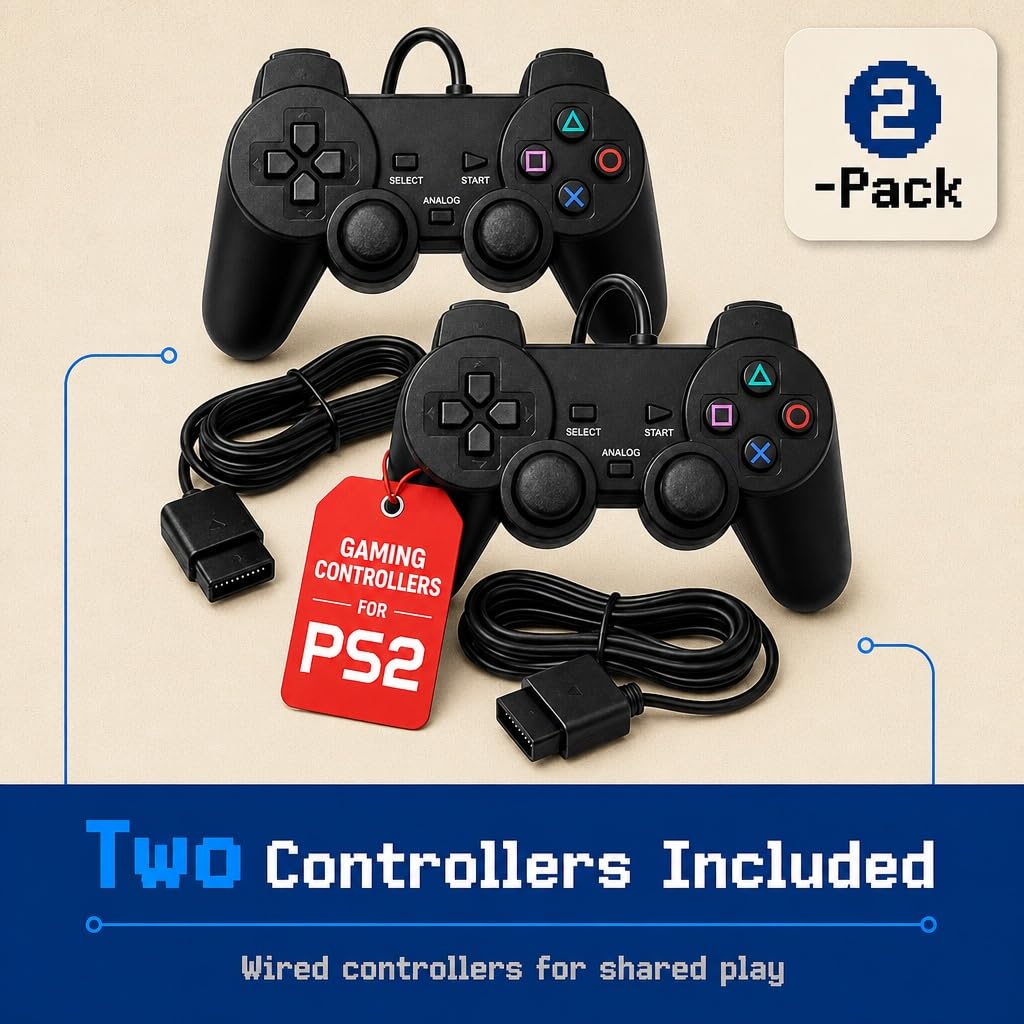 Wired PS2 Controller 2 Pack A91413