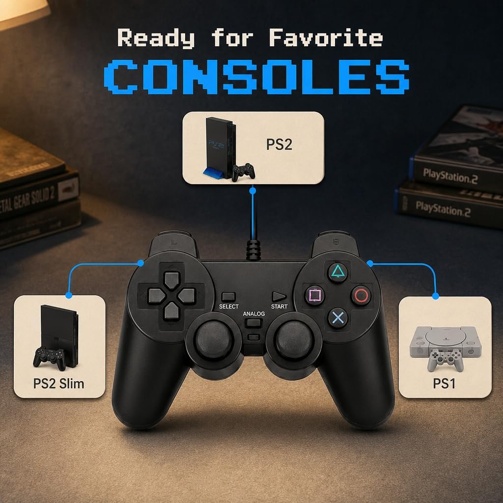 Wired PS2 Controller 2 Pack A91413