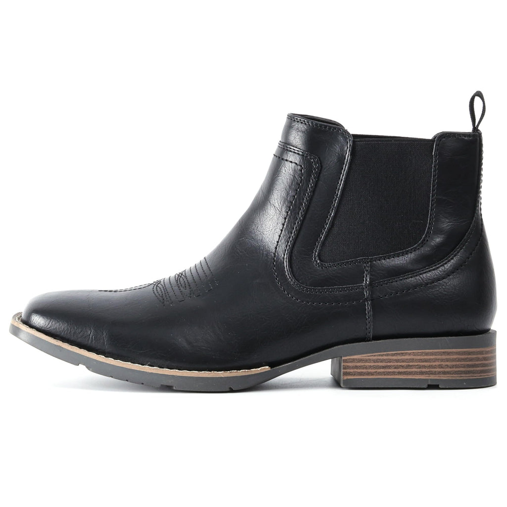 Cowboy Boots Square Toe Ankle Boots D572