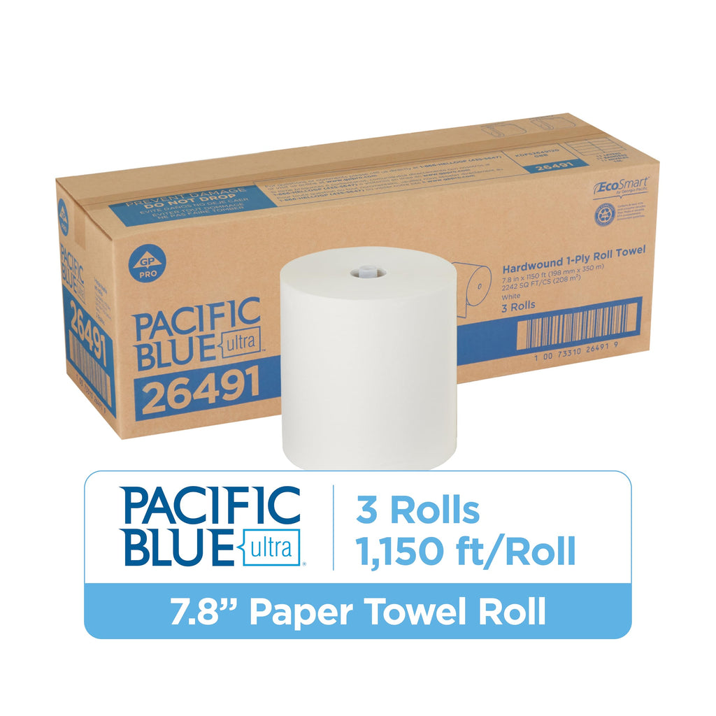 White High-Capacity Paper Towel Rolls V6880
