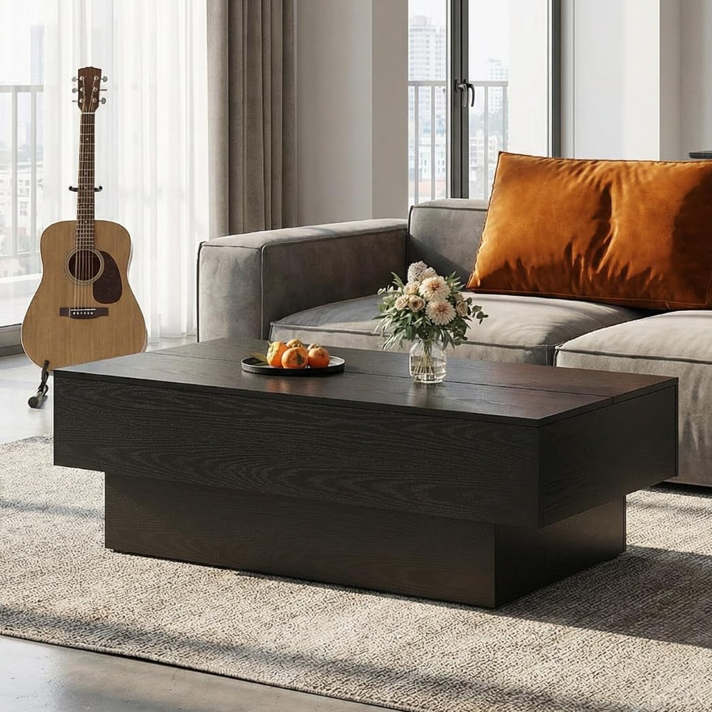 Black Rectangle Coffee Table I1036