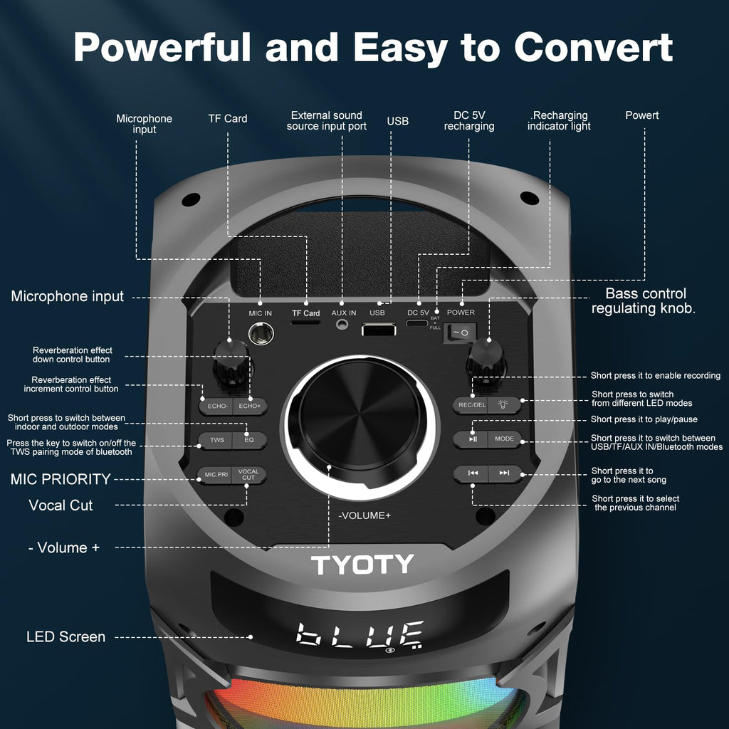 100W Portable Bluetooth Speaker Q18740