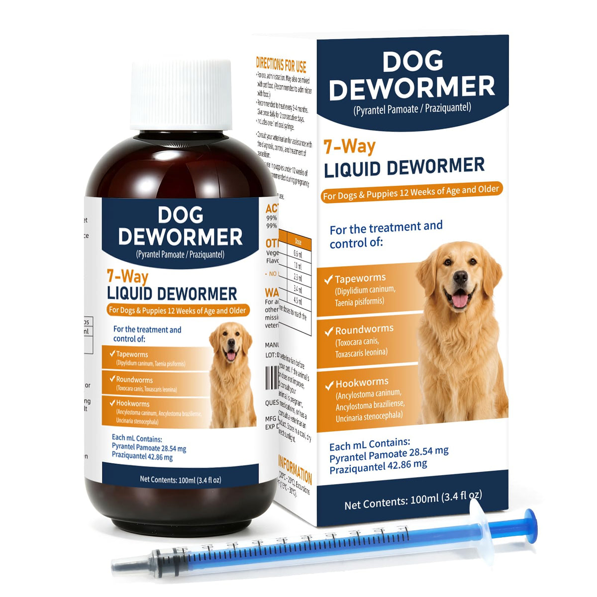 7-Way Dog Dewormer Oral Treatment 3.4 fl oz P51385