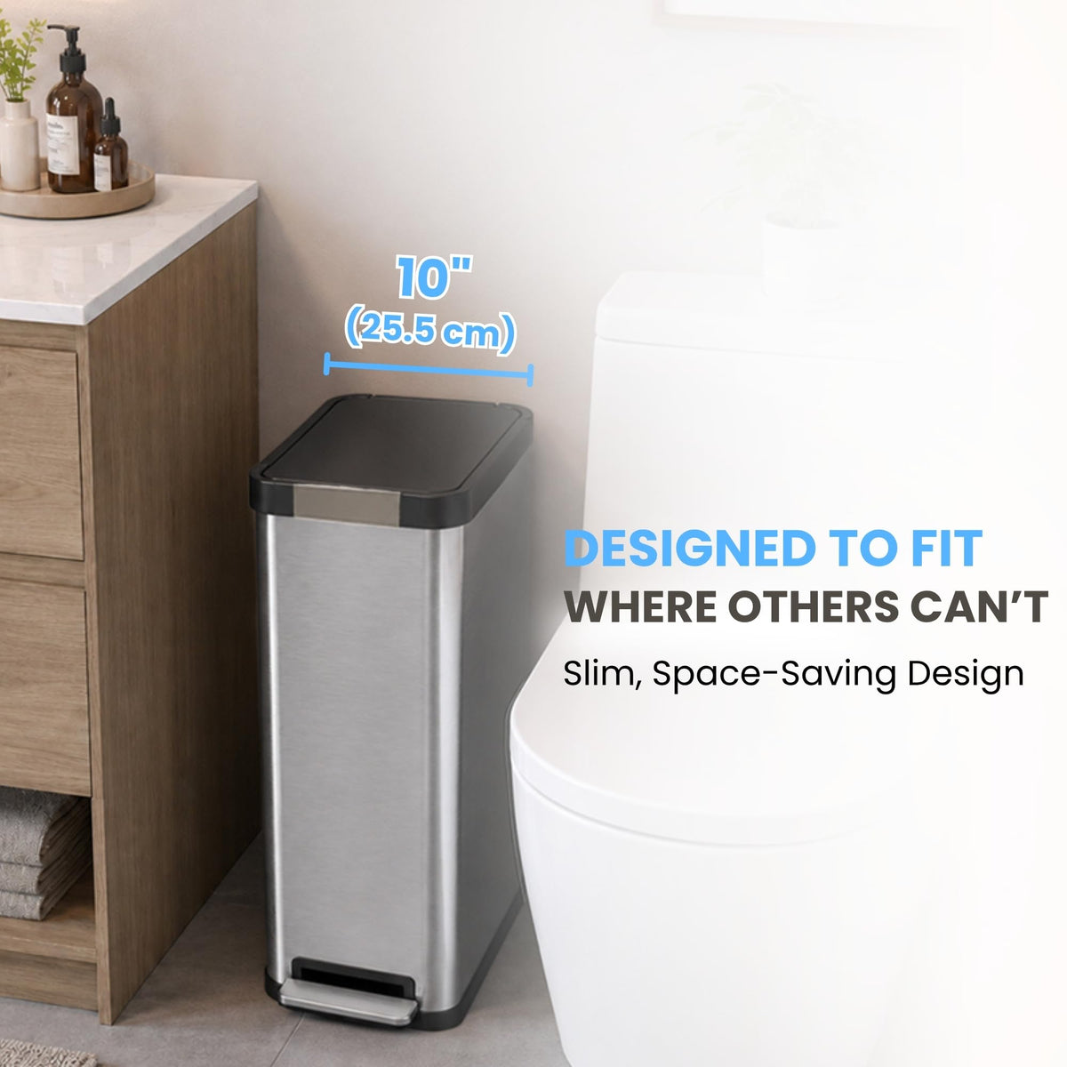 13 Gallon Stainless Steel Diaper Pail Y498