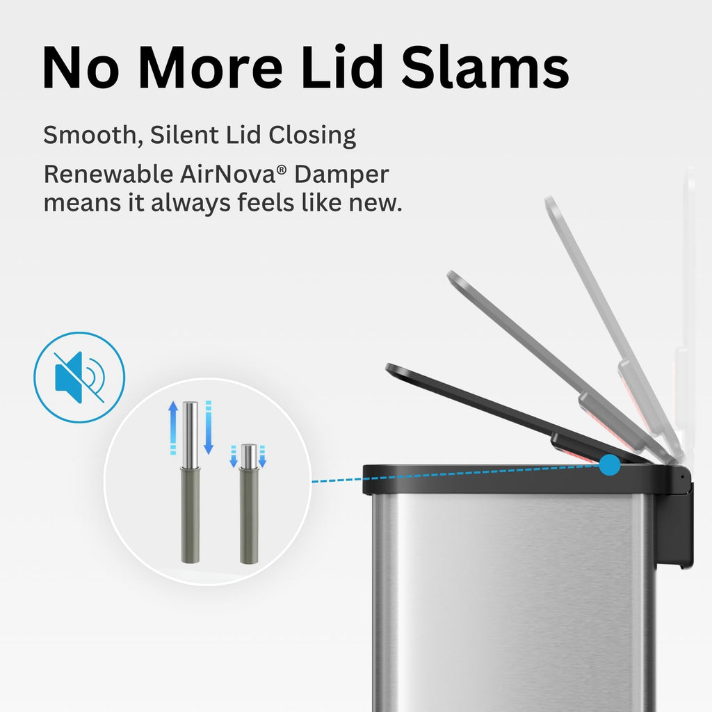 13 Gallon Stainless Steel Diaper Pail Y498