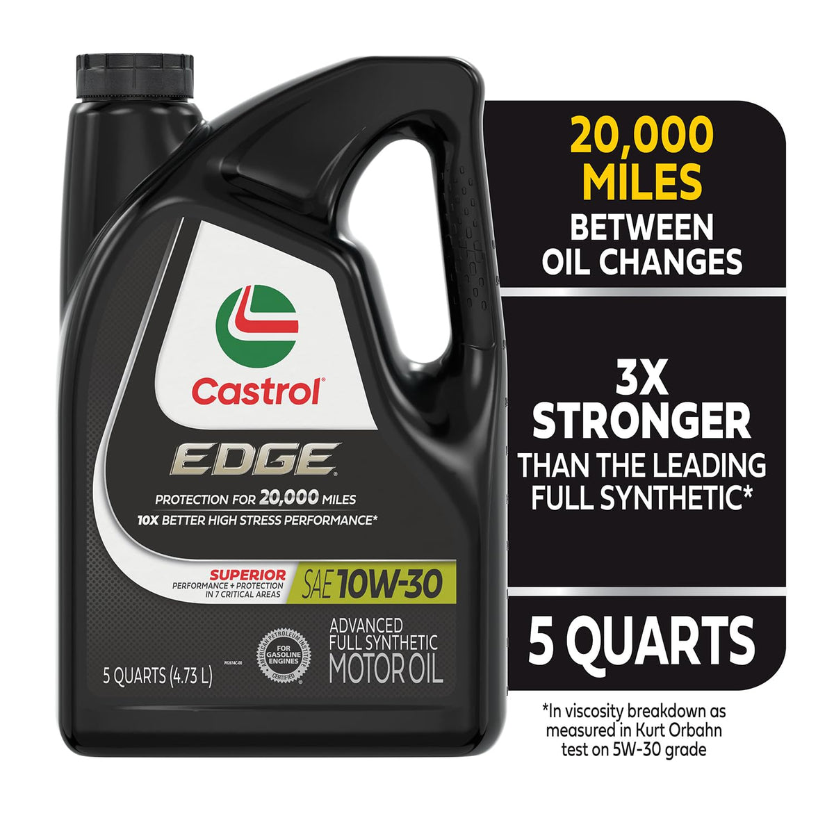 10W-30 Full Synthetic Motor Oil, 5 Quarts Y46769