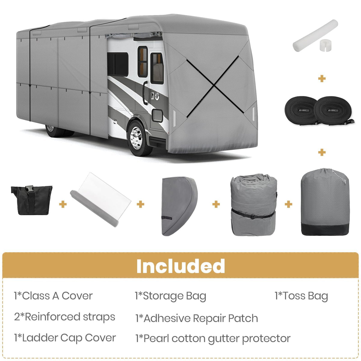 33-37ft 9 Layers Class A RV Cover K5352