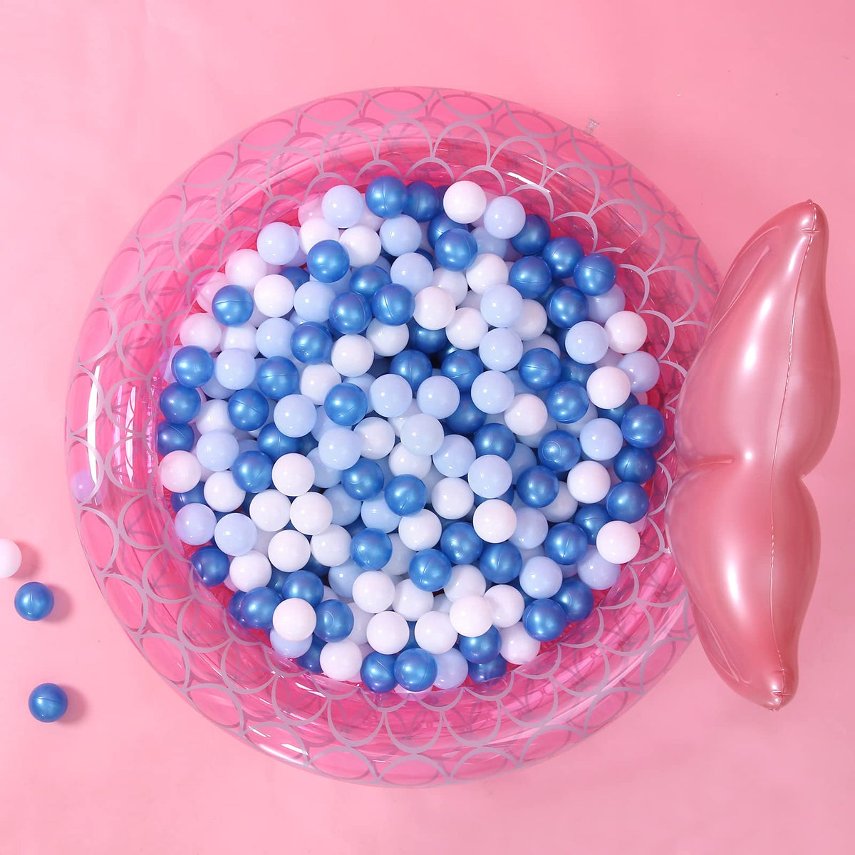 Crush Proof Non-Toxic Plastic Balls 170pcs 2.2inchs J4986