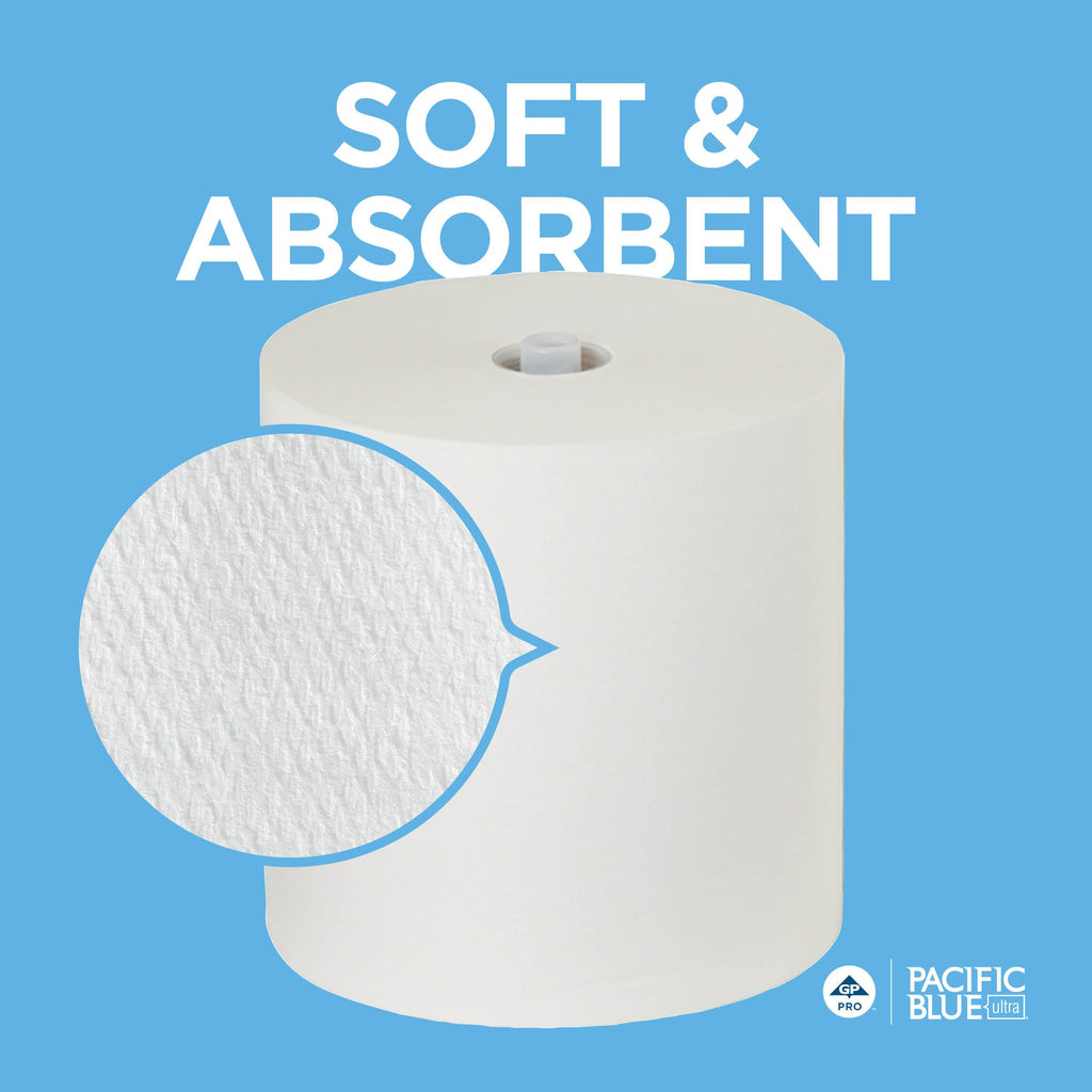 White High-Capacity Paper Towel Rolls V6880