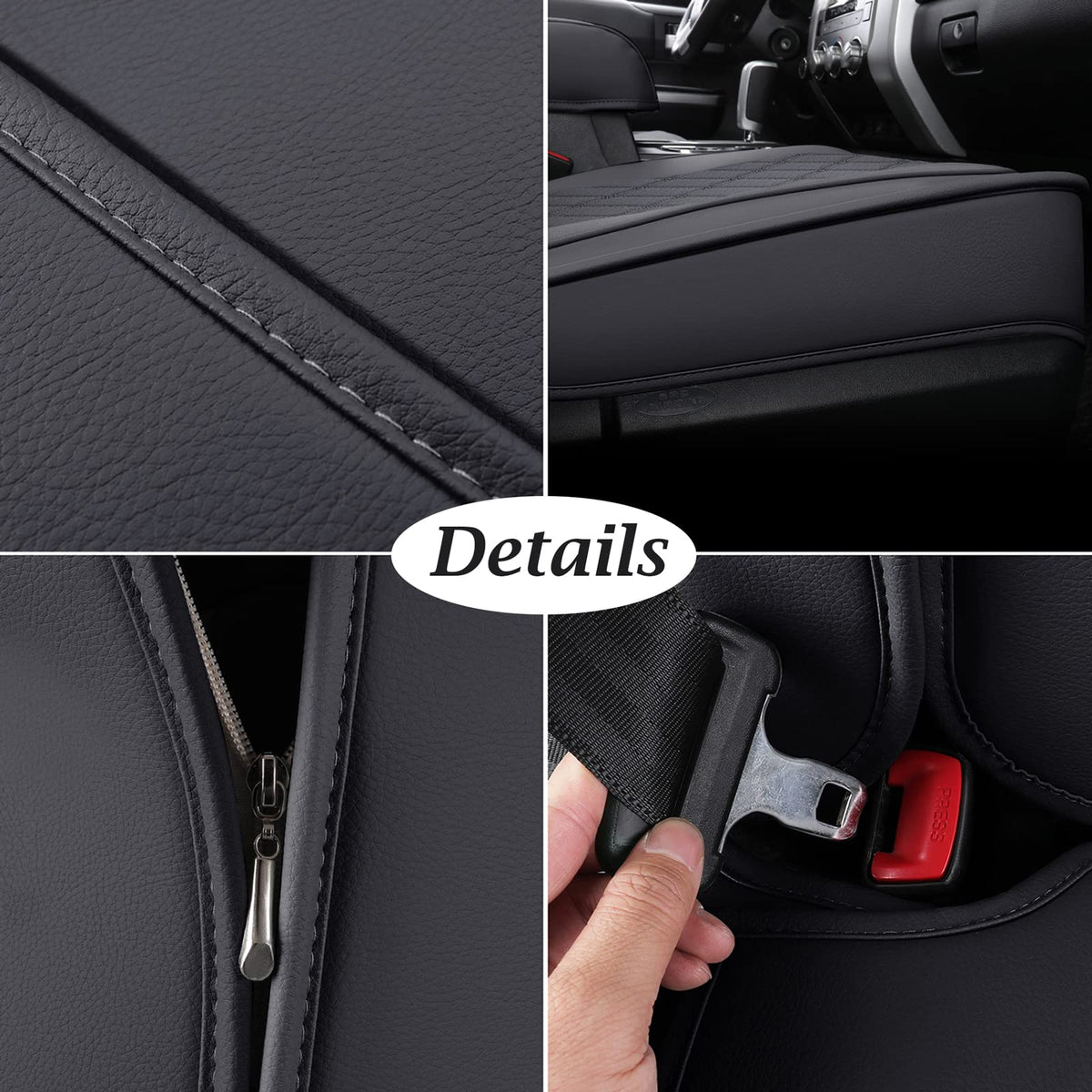 Leather Car Seat Covers Full Set R21878