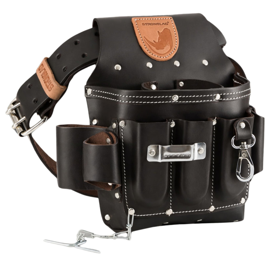 13-Pocket Top-Grain Leather Electricians Tool Belt K455657