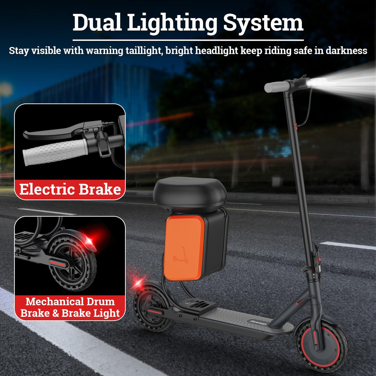 Electric Scooter with Dual Braking System H663