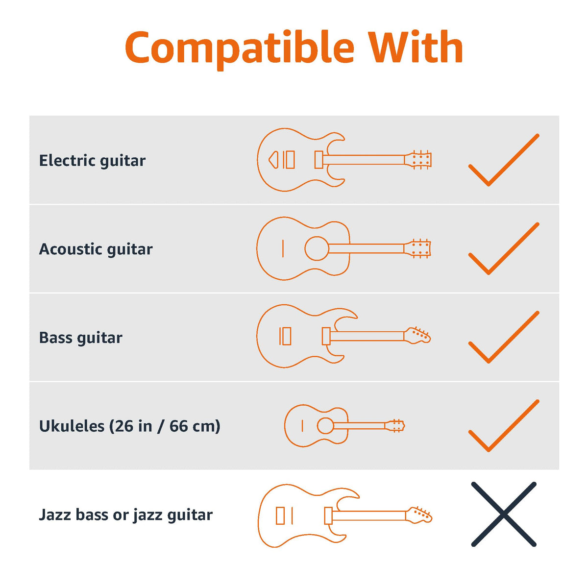 Black Height Adjustable Foldable Guitar Stand P173