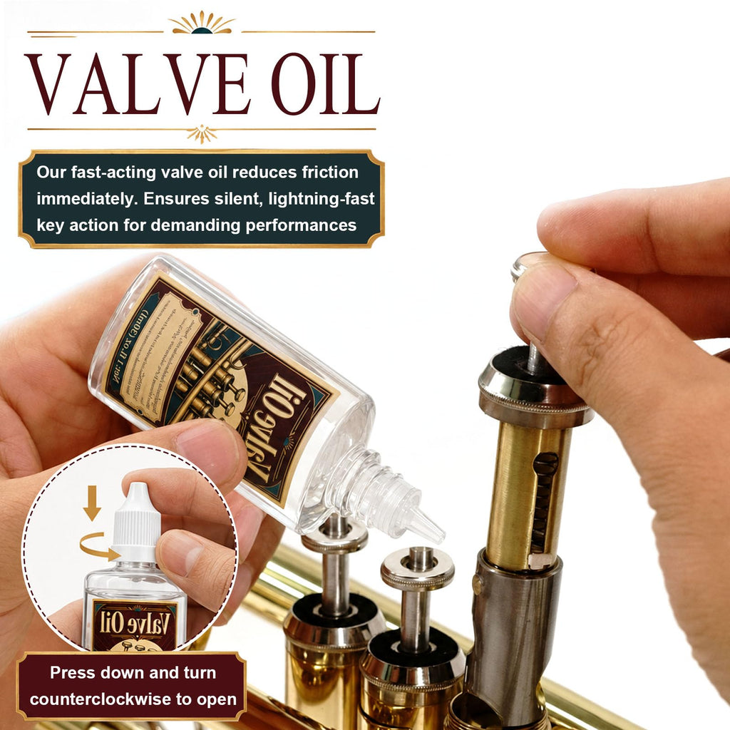 Trumpet Cleaning Kit with Oil, Grease & Brushes V132