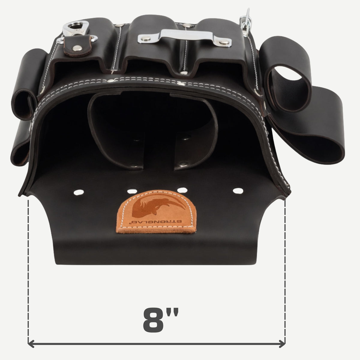 13-Pocket Top-Grain Leather Electricians Tool Belt K455657