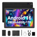 Android 16 10 Inch Tablet with Keyboard Mouse Pen Protective Case S301783