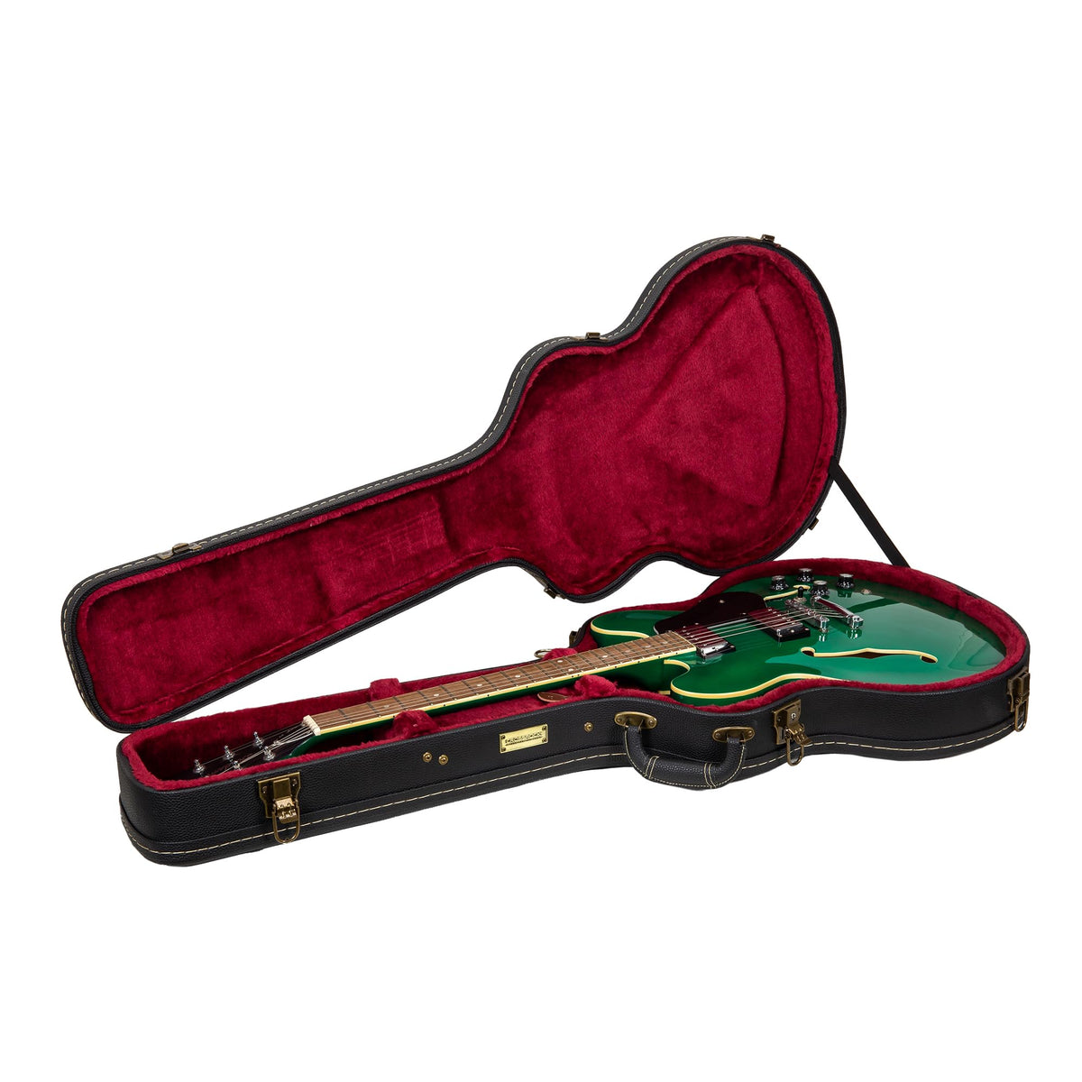 Black Semi-Hollow Electric Guitar Case J770321