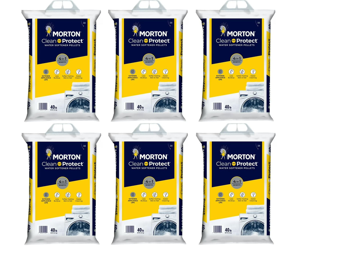40lb Water Softener Salt Pellets Pack of 6 Q411948