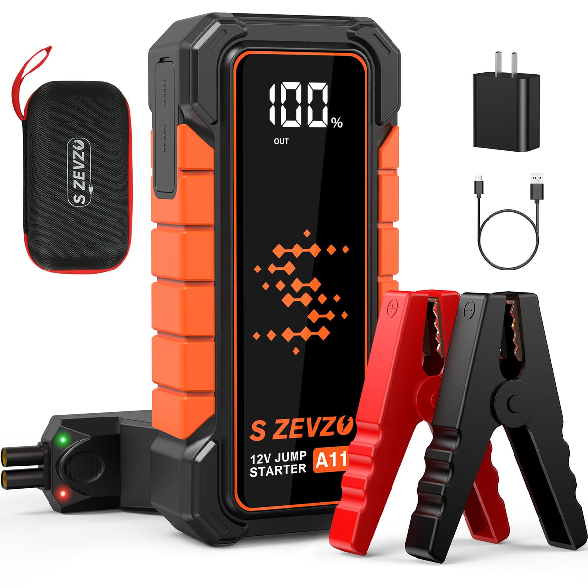 5000A Portable 12V Lithium Jump Starter with USB Charger P57502