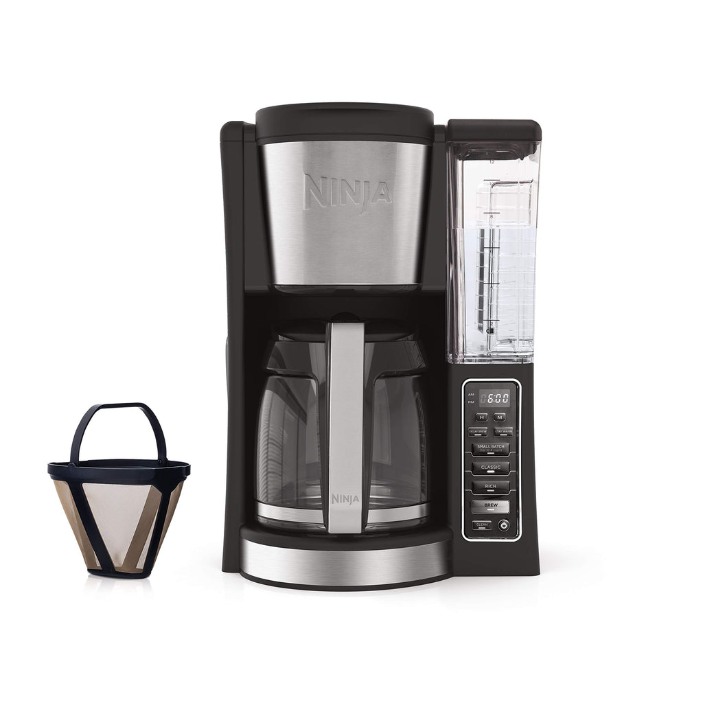 12-Cup Programmable Coffee Maker with 60 oz. Water Reservoir, Black/Stainless Steel B440