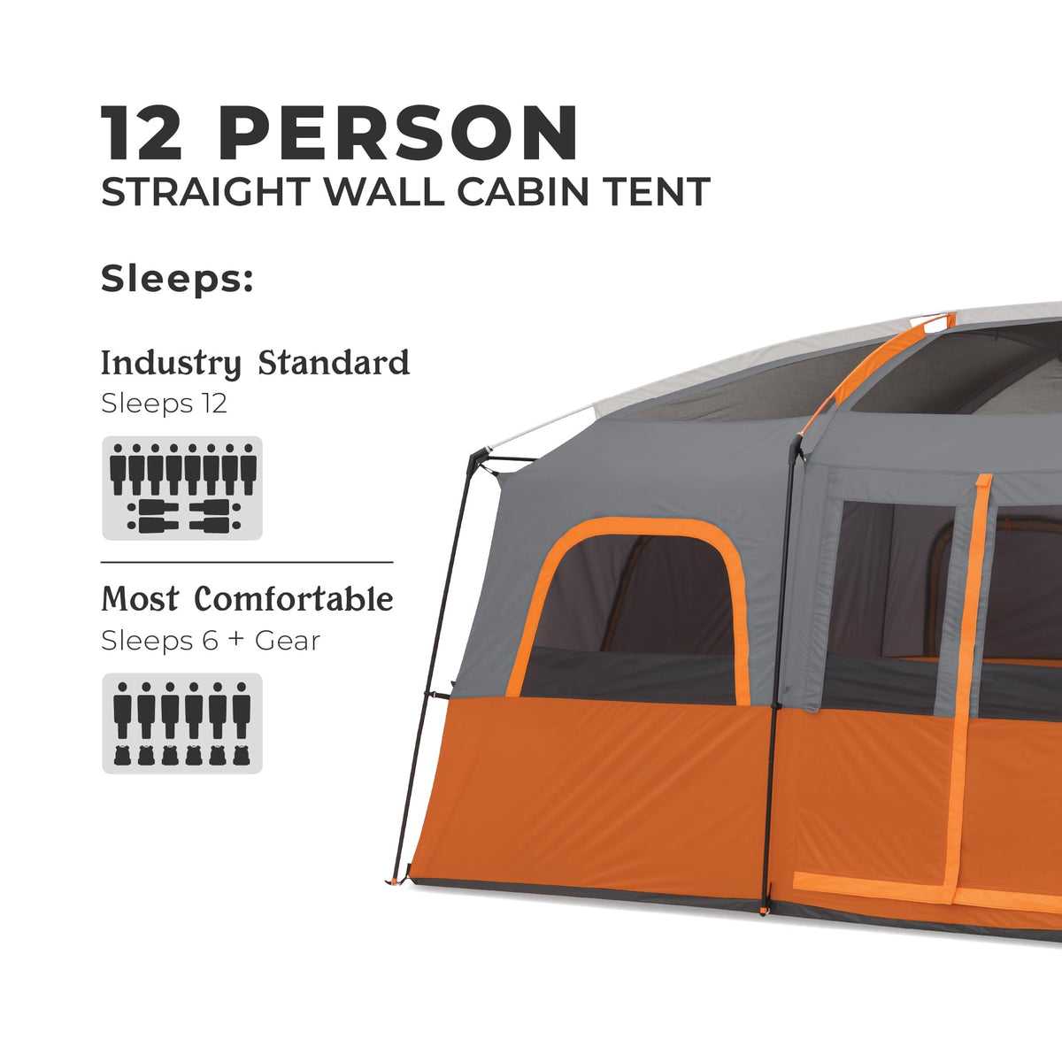 10 Person Multi Room Cabin Tent S4597