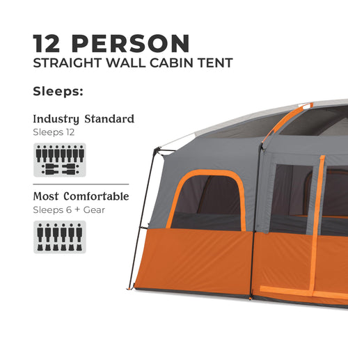 10 Person Multi Room Cabin Tent S4597