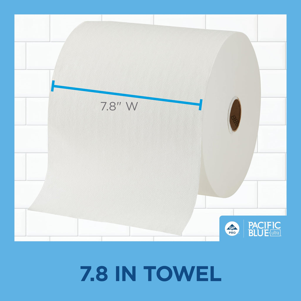 White High-Capacity Paper Towel Rolls V6880