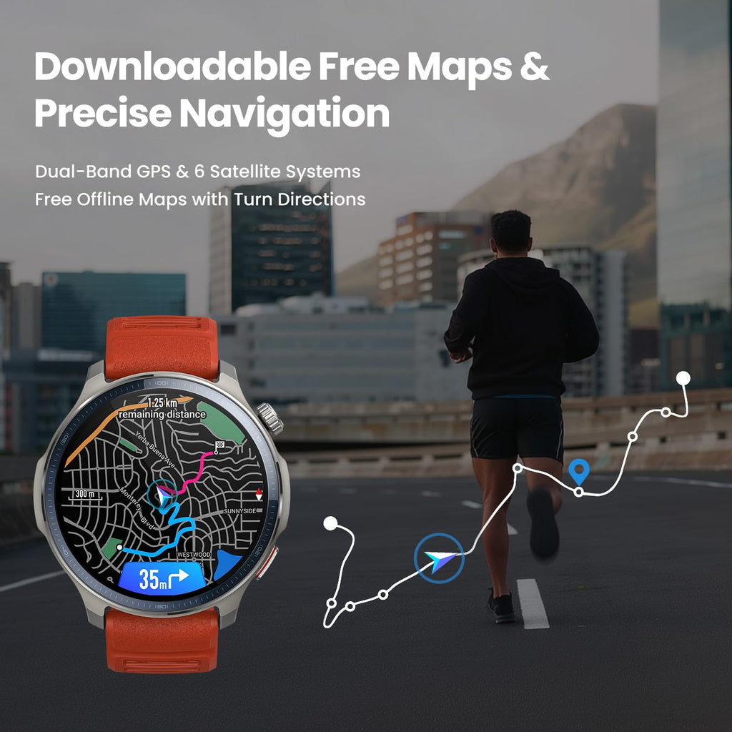 Smart Watch 1.5" AMOLED Sapphire Glass O4773