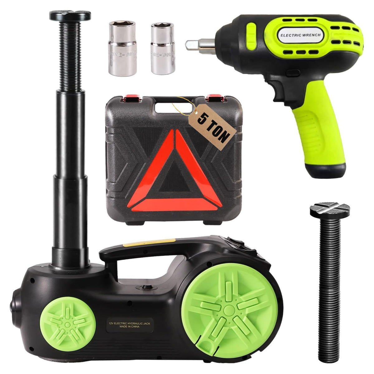 5 Ton Electric Car Jack 12V Portable Tire Changing Kit J352362
