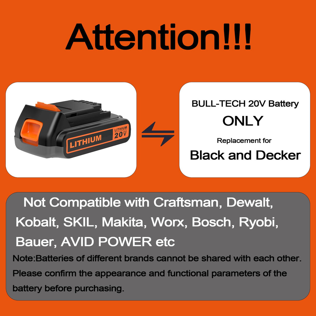 20 Volt MAX 2.0Ah Replacement Battery W554097