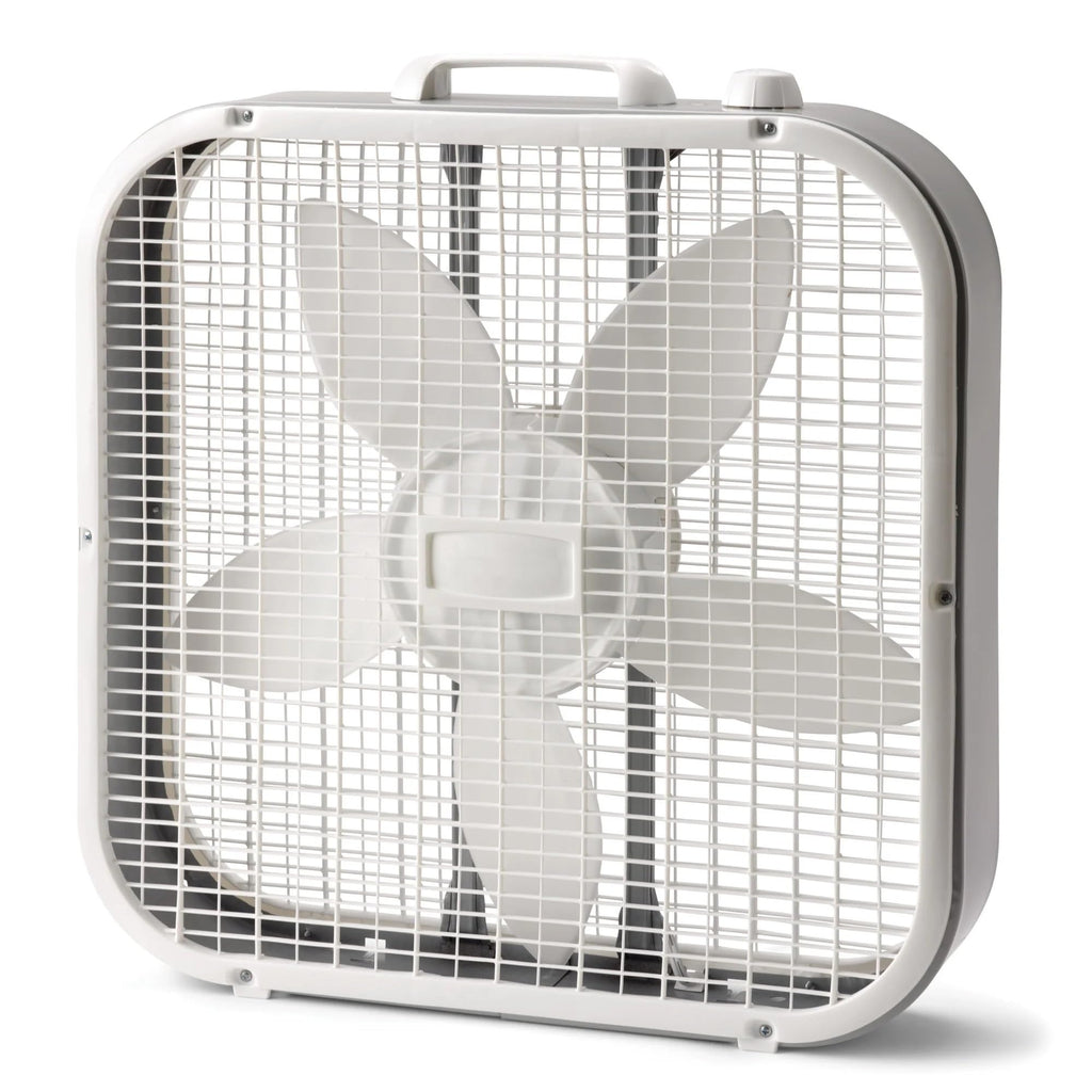 20" Classic Box Fan with 3 Speeds, White Y948