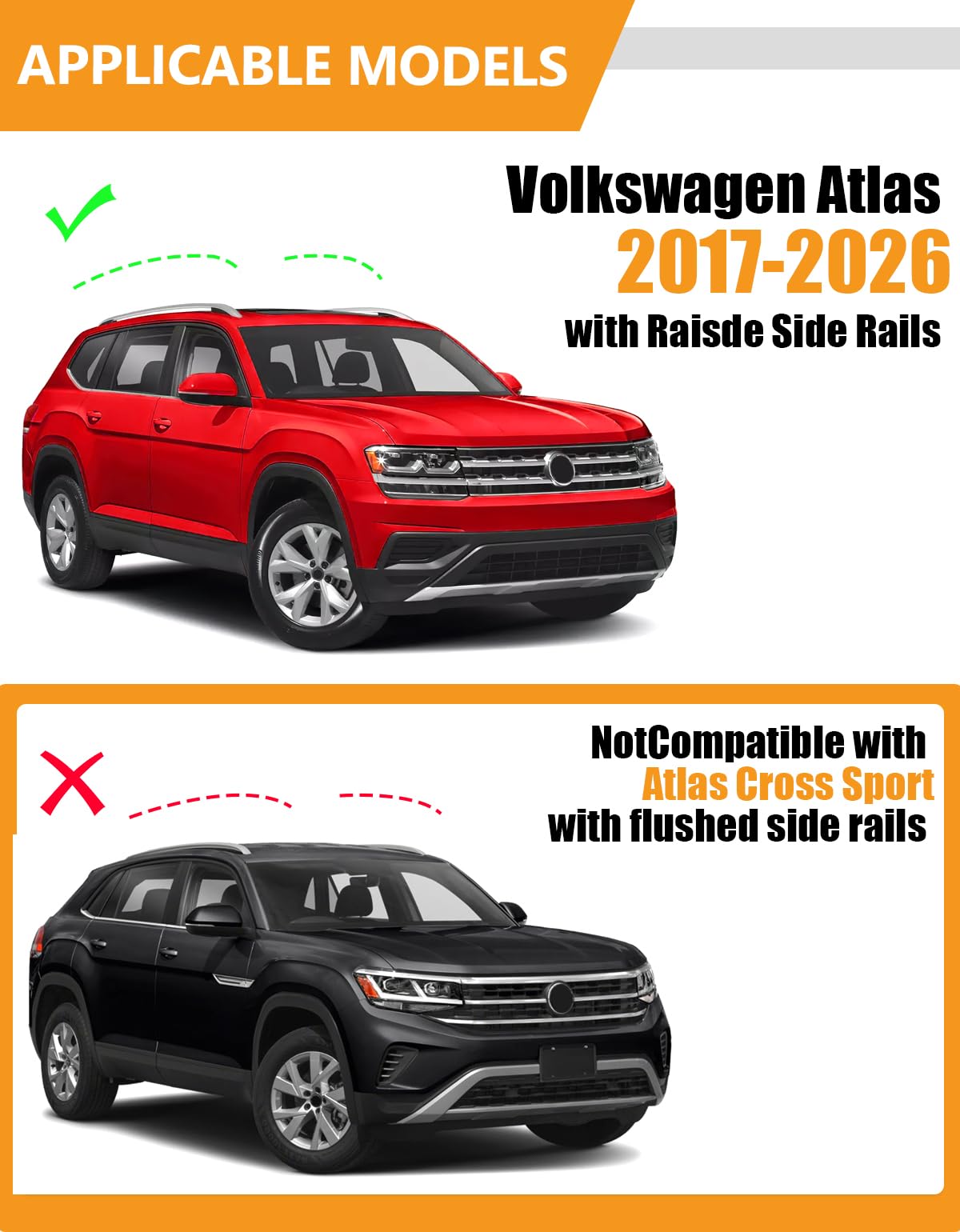 300lb Roof Rack Cross Bars Y833
