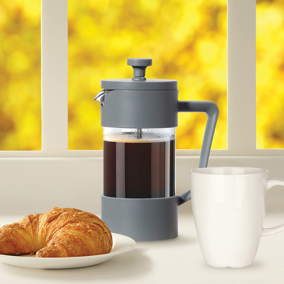 12oz Borosilicate Glass French Press Coffee Maker L14387