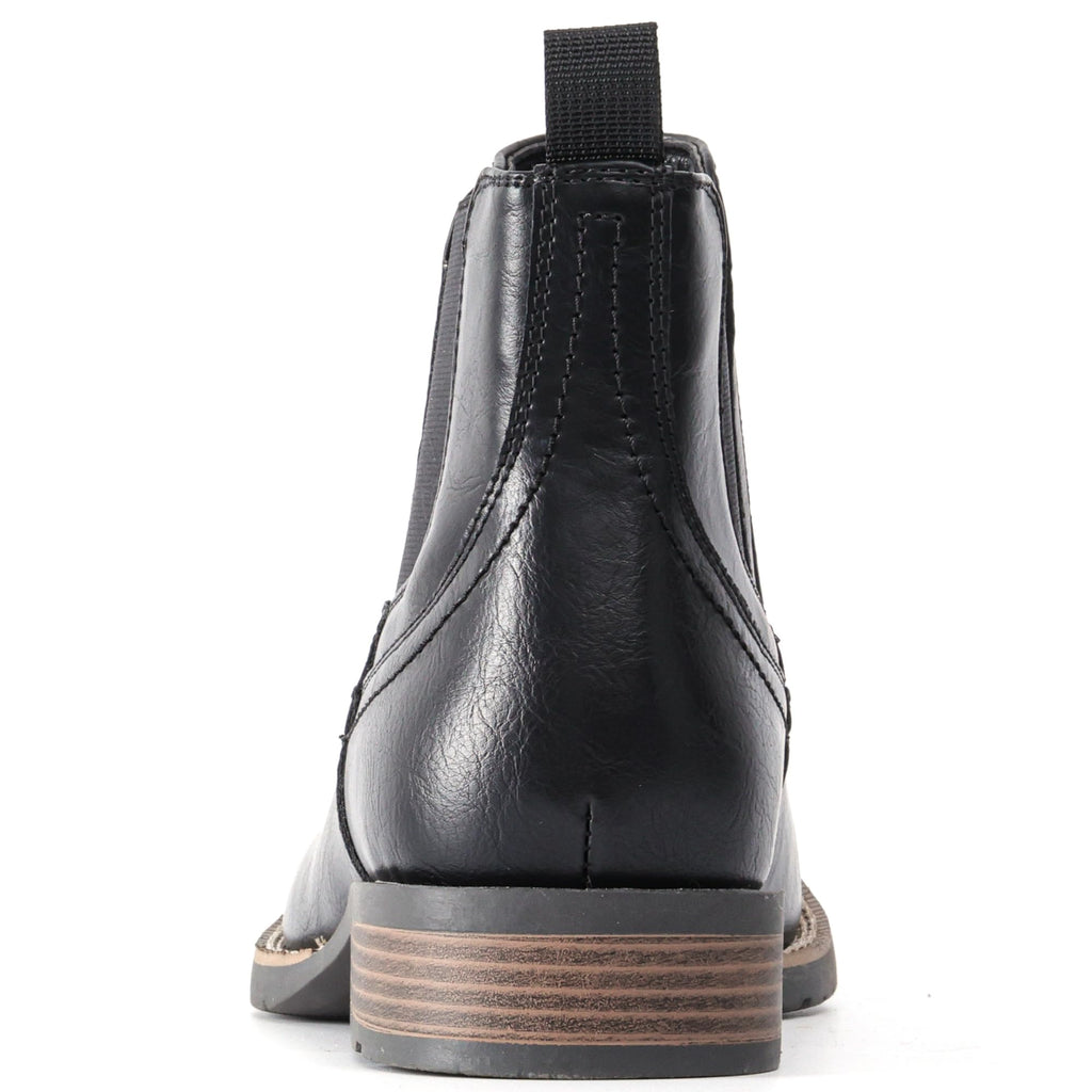 Cowboy Boots Square Toe Ankle Boots D572
